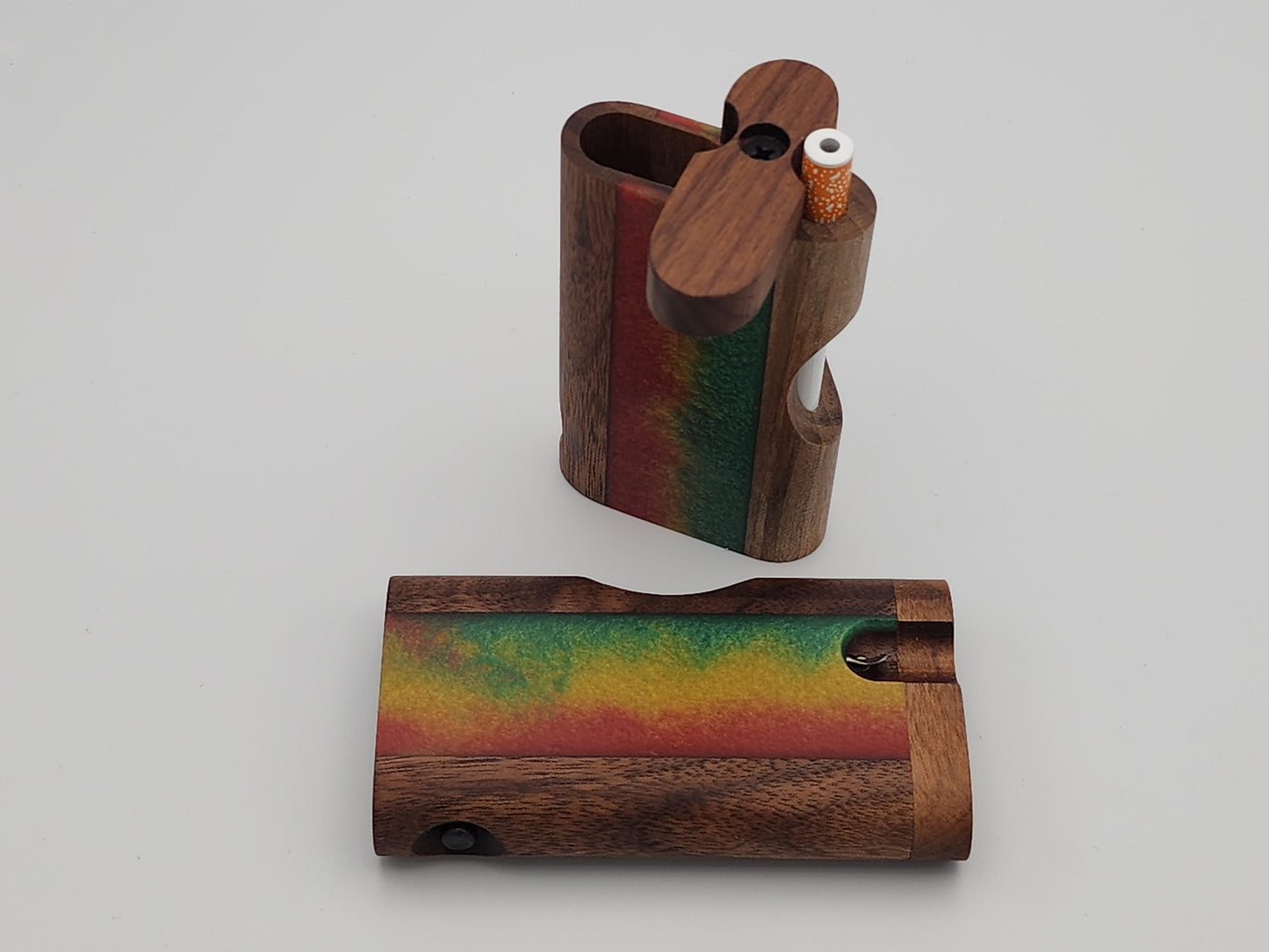 Zombieboxx Dugouts - UltimateZ - Premium Black Walnut -Red/Black Resin Epoxy
