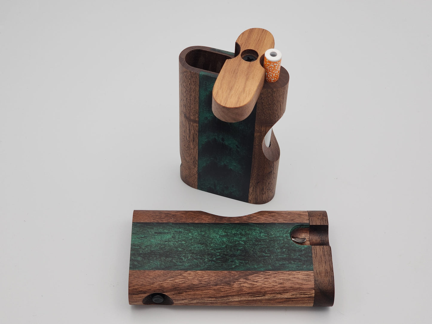 Zombieboxx Dugouts - UltimateZ - Premium Black Walnut -Red/Black Resin Epoxy